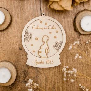 Bombka kula śnieżna "Czekamy na Ciebie"