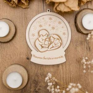 Bombka kula śnieżna "Pierwsze Święta razem"