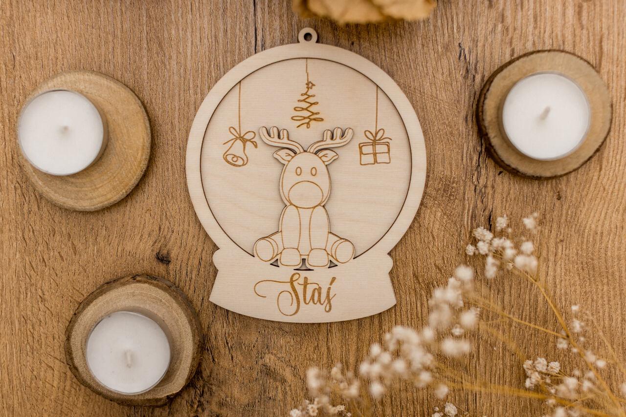 Bombka kula śnieżna + imię