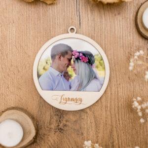 Bombka ze zdjęciem + grawer