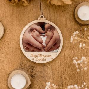 Bombka ze zdjęciem + grawer