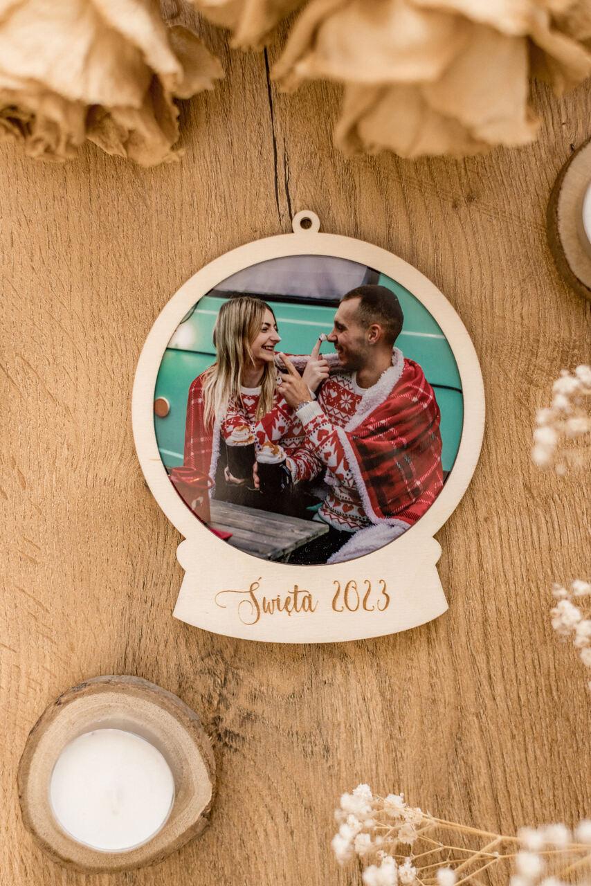 Bombka ze zdjęciem + grawer - obrazek 2