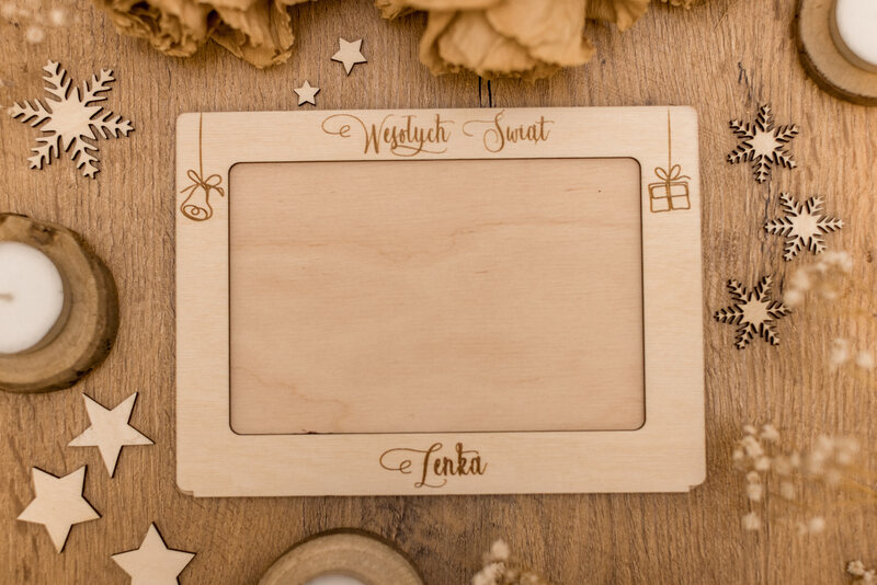 Ramka na zdjęcie "Wesołych Świąt"