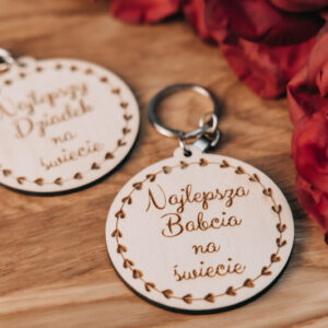 Dwustronny brelok "Dzień Babci i Dziadka"