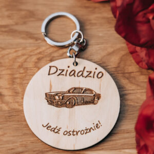 Dwustronny brelok dla dziadka