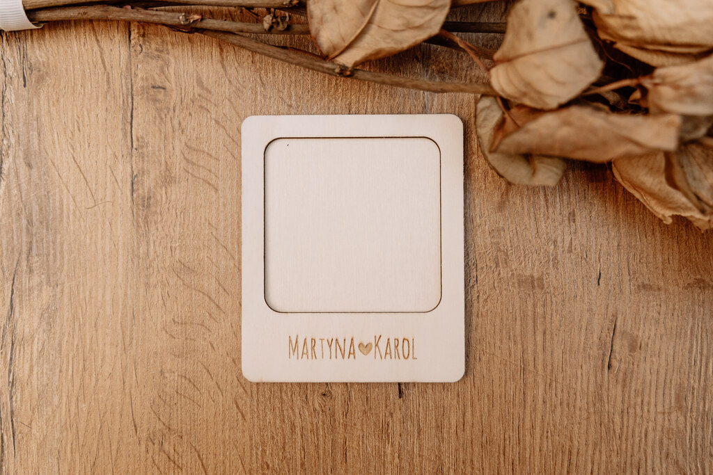 Personalizowana Ramka na Zdjęcie Magnes z Imionami