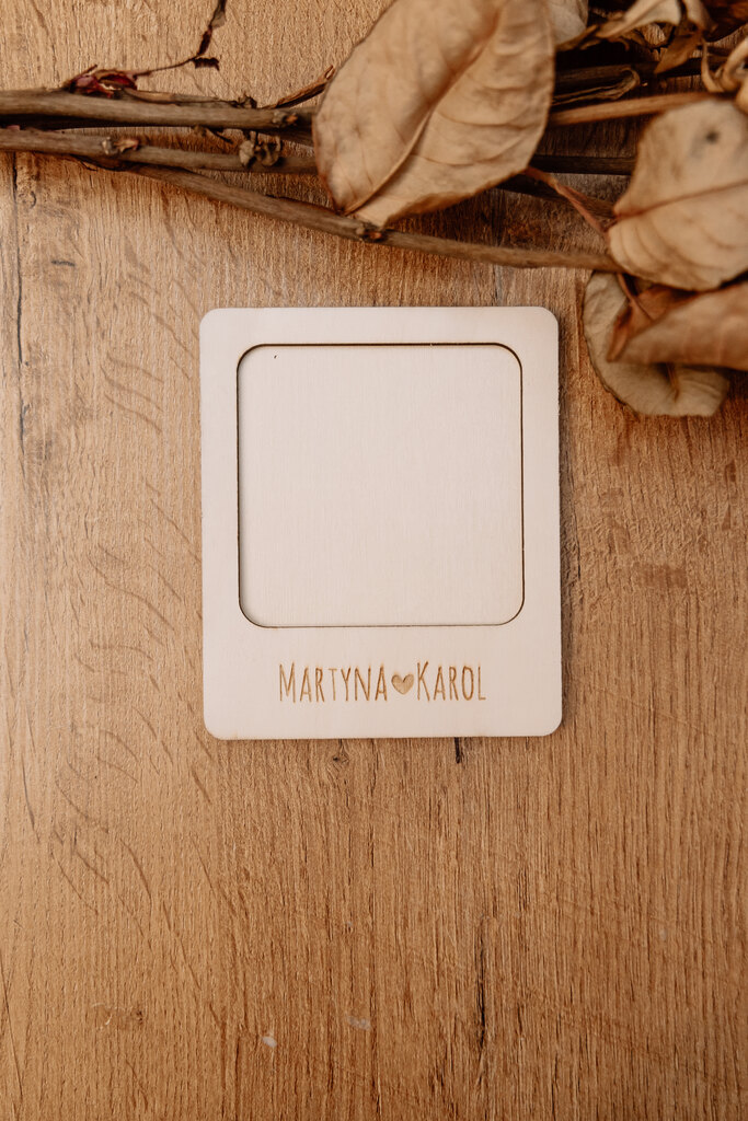 Personalizowana Ramka na Zdjęcie Magnes z Imionami - obrazek 2