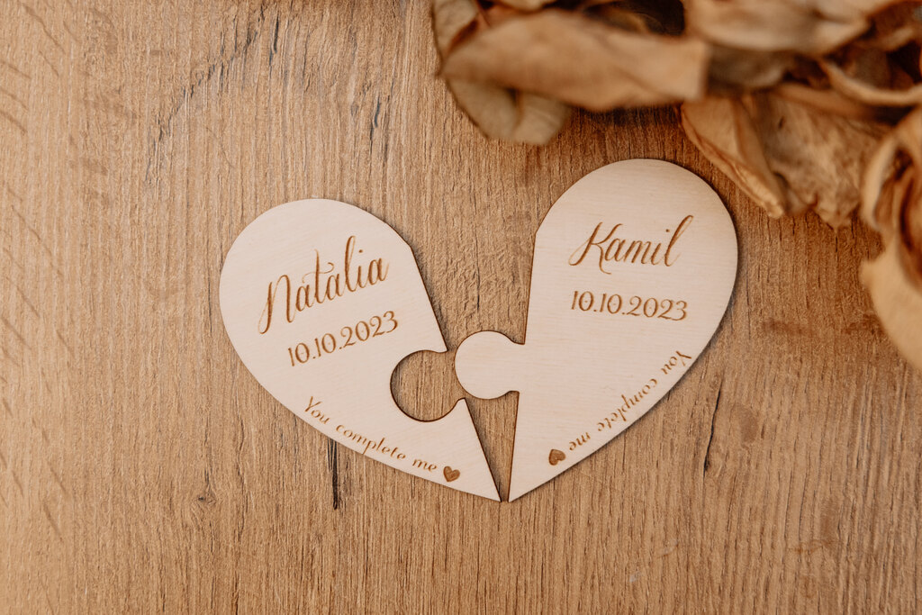 Zestaw Dwóch Magnesów w Kształcie Serca