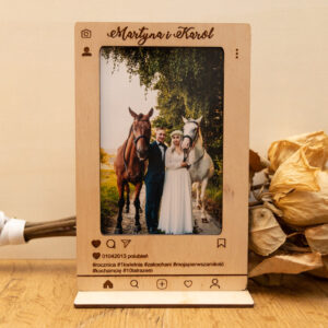 Ramka na Zdjęcie (10x15cm/pion) w Stylu Instagram z Personalizacją