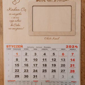 Kalendarz  Imienny + Cytat + Ramka na Zdjęcie