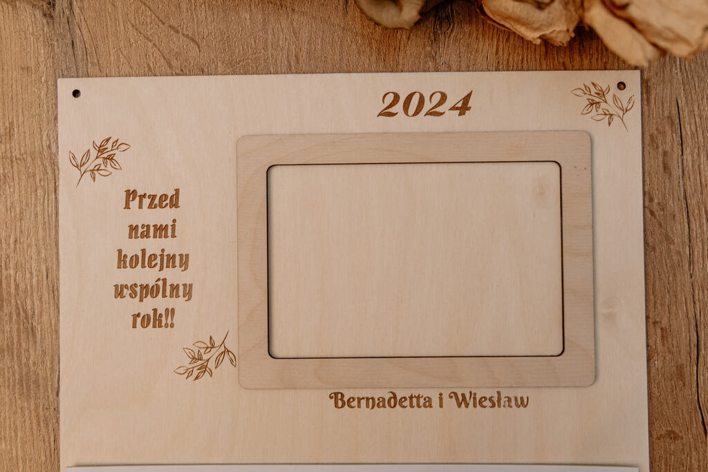 Kalendarz (Imiona + Cytat + Ramka na Zdjęcie) - obrazek 2