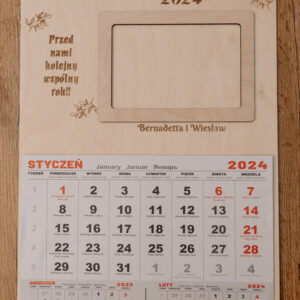 Kalendarz (Imiona + Cytat + Ramka na Zdjęcie)