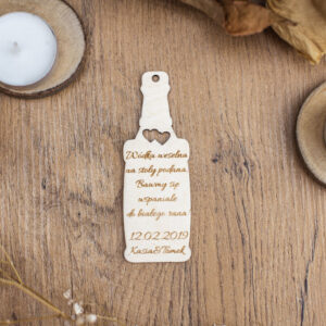 Personalizowana Zawieszka na Alkohol ze Sklejki