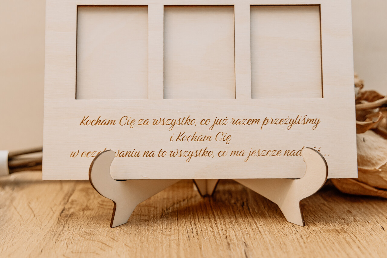 Personalizowana Ramka na 9 Zdjęć z Cytatem i Imionami - obrazek 5