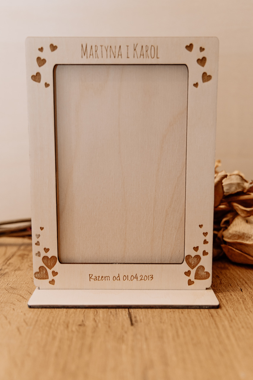 Ramka na zdjęcie + grawer (10x15mm)