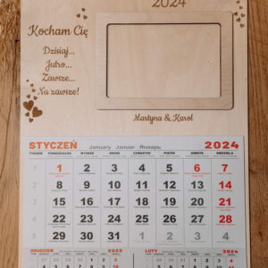 Kalendarz Imienny + Ramka na Zdjęcie + Cytat