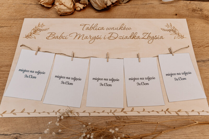 Tablica na Zdjęcia "Wnuki Babci i Dziadka" - obrazek 3