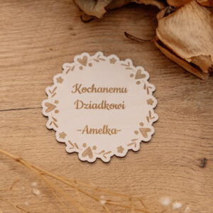 Spersonalizowany Magnes Upominkowy dla Babci i Dziadka