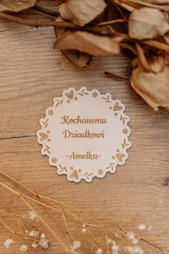 Spersonalizowany Magnes Upominkowy dla Babci i Dziadka - obrazek 2