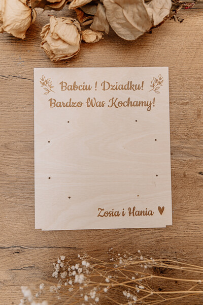Ramka na Zdjęcie 10x15 cm z Personalizowanym Grawerem dla Babci i Dziadka - obrazek 3