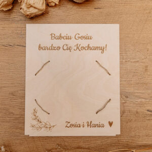 Ramka na Zdjęcie 10x15 cm z Personalizowanym Grawerem dla Babci i Dziadka