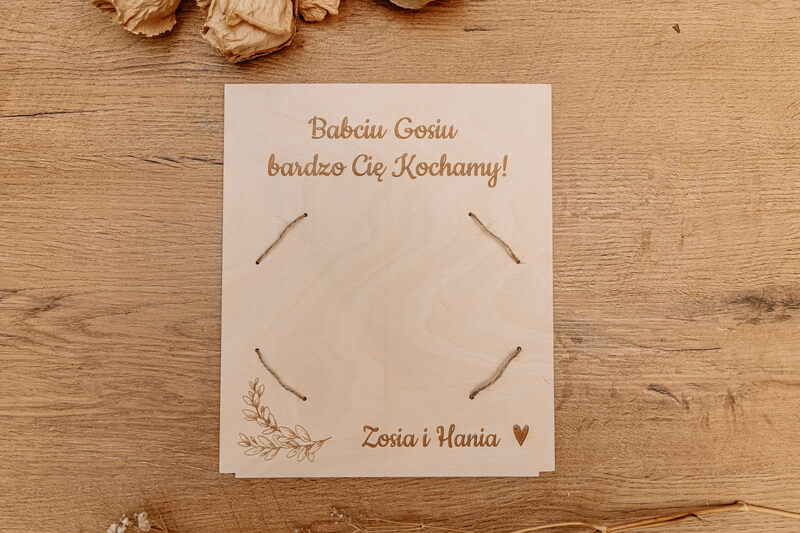 Ramka na Zdjęcie 10x15 cm z Personalizowanym Grawerem dla Babci i Dziadka