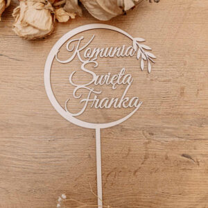Toper "Pierwsza Komunia Święta" + imię