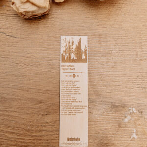 Zakładka do Książek Personalizowana z Tekstem Piosenki i Wyglądem Spotify