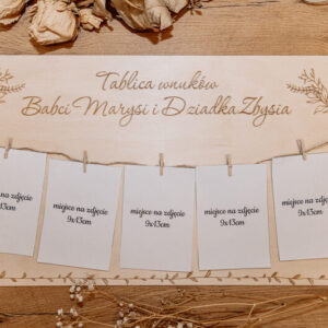 Tablica na Zdjęcia "Wnuki Babci i Dziadka"