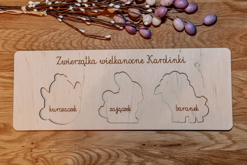 Personalizowana Tabliczka-Puzzle Wielkanocna z Imieniem Dziecka - obrazek 3