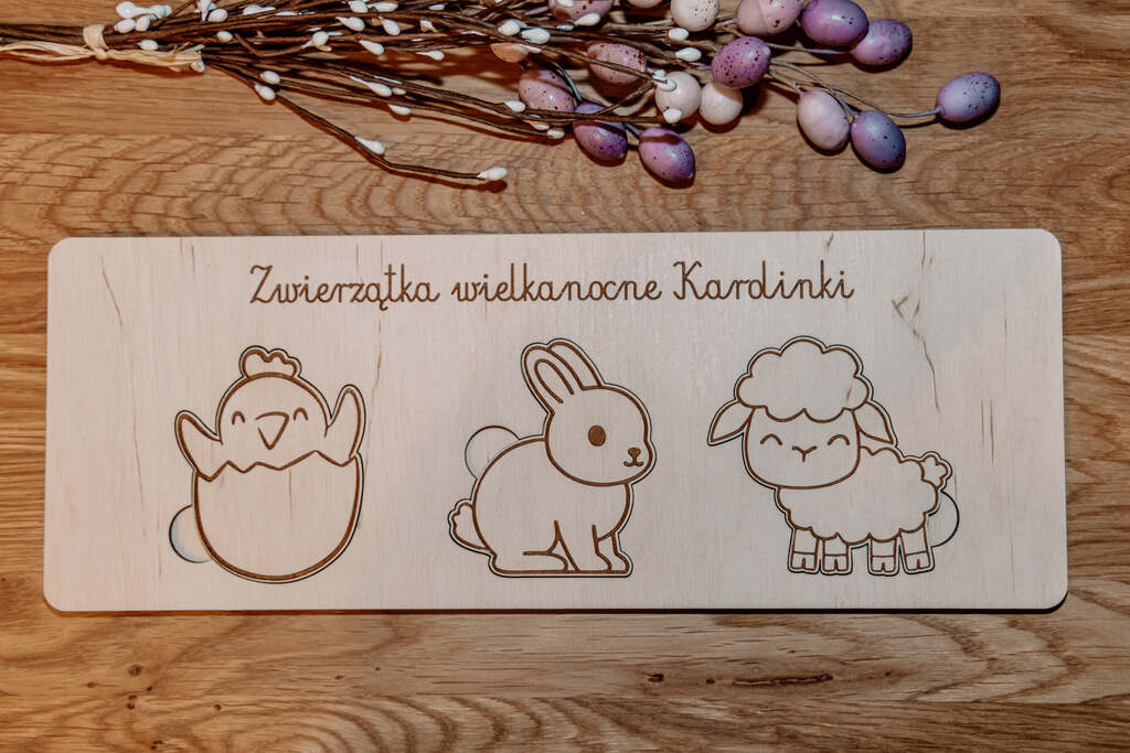 Personalizowana Tabliczka-Puzzle Wielkanocna z Imieniem Dziecka - obrazek 2