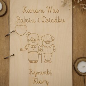 Teczka na rysunki dla Babci i Dziadka (wzór 2)