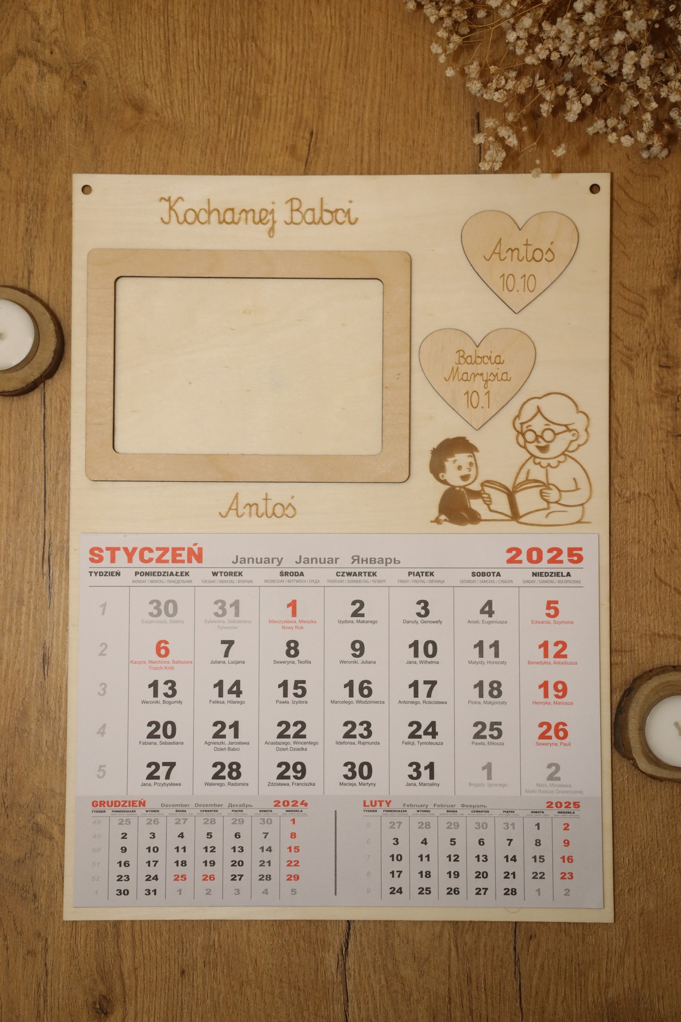 Kalendarz 2026 dla Babci