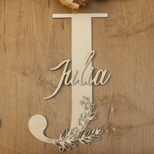Drewniana literka z imieniem