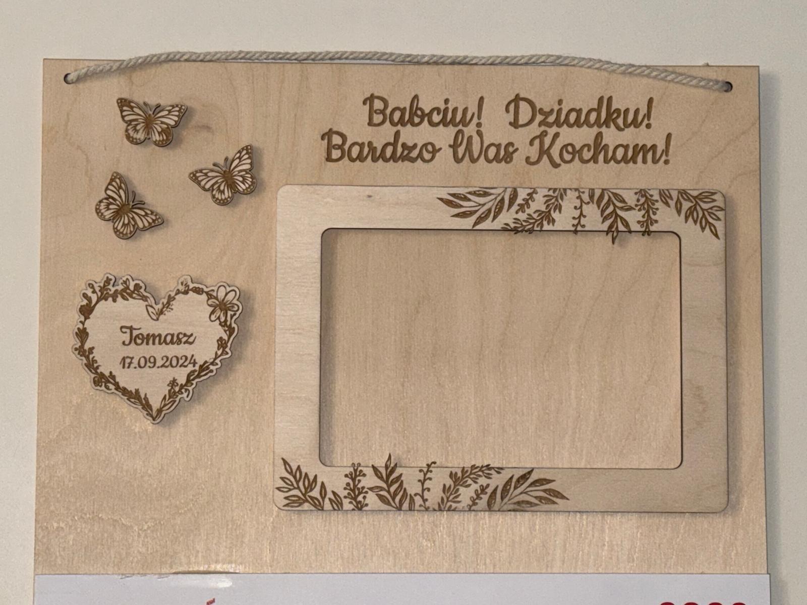 Kalendarz „dzień Babci i Dziadka” + ramka