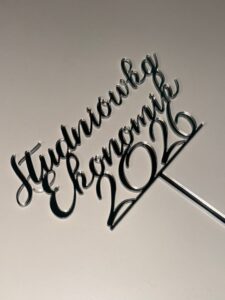 Toper z plexi – srebrny lub złoty