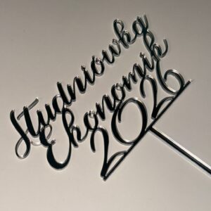 Toper z plexi – srebrny lub złoty